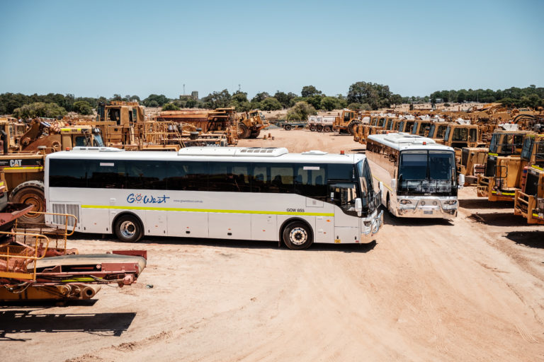 Go West Buses at Mining Site