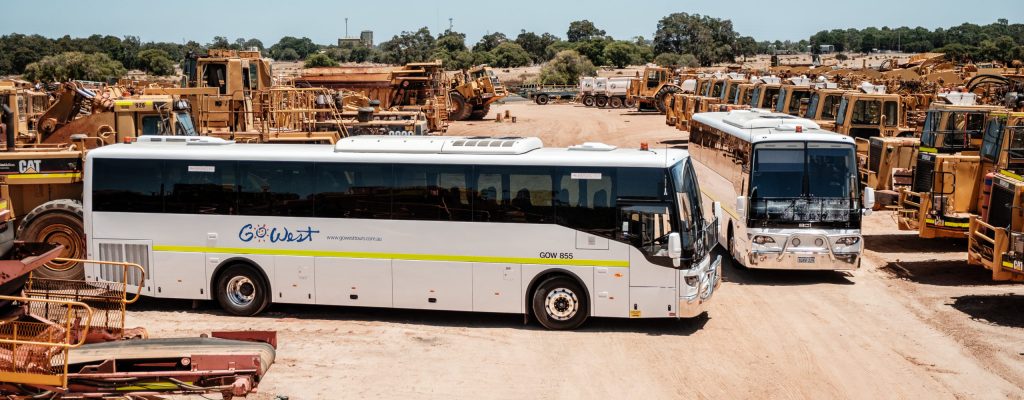 Go West Buses at Mining Site